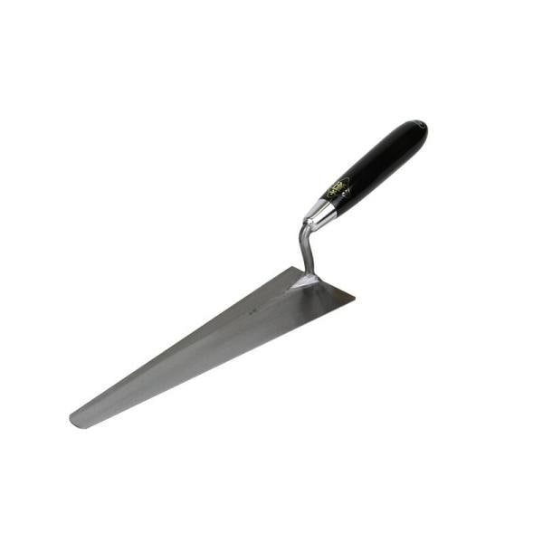 金長 半ブロック鏝 本焼き 270 270 大工道具 左官鏝 ブロック鏝