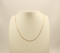 K18 軽量喜平0.35φ 50cm107g A管付 引き輪