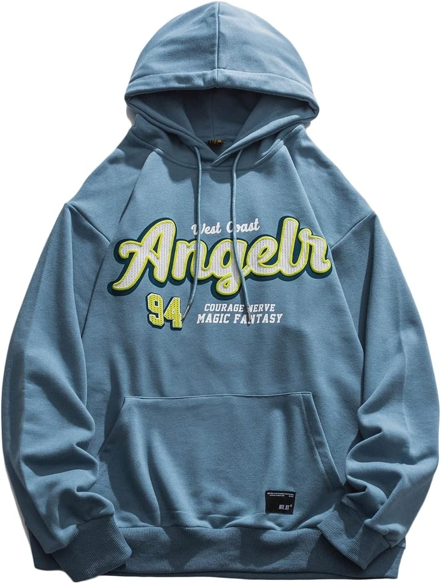 春秋 男性 パーカー 上着 英字柄 プリント プルオーバー オシャレ 通気性 伸縮性 フード付き 体型パカー トップス トレーナー 長袖 コンフォート 柔らかい カジュアル シンプル カッコ