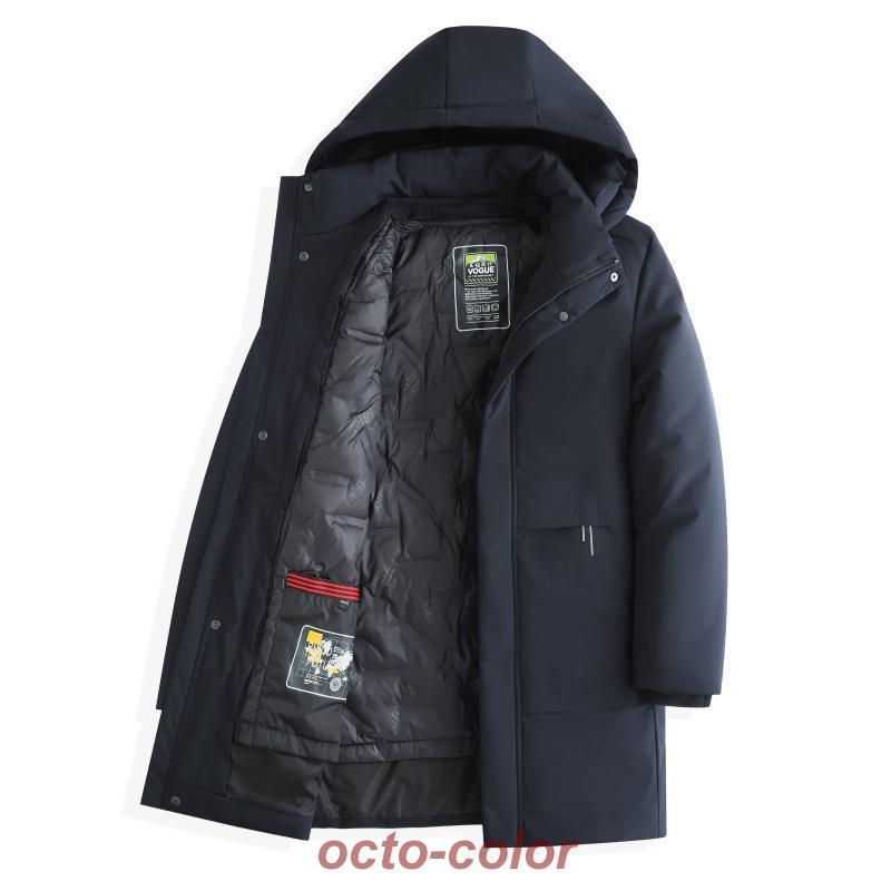 【本日限り激安SALE】ダウンライナー脱着可能ミディアム丈フード付きジャケット メンズ ダウンコート ビジネスコート 防寒対策 保温 通勤 暖かい フード取り外せる アウター