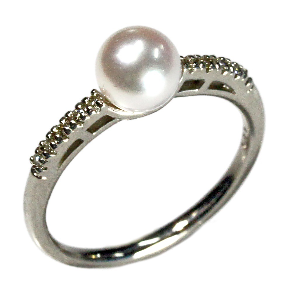 正規品】 あこや本真珠 真珠の指輪 パールリング アコヤパール