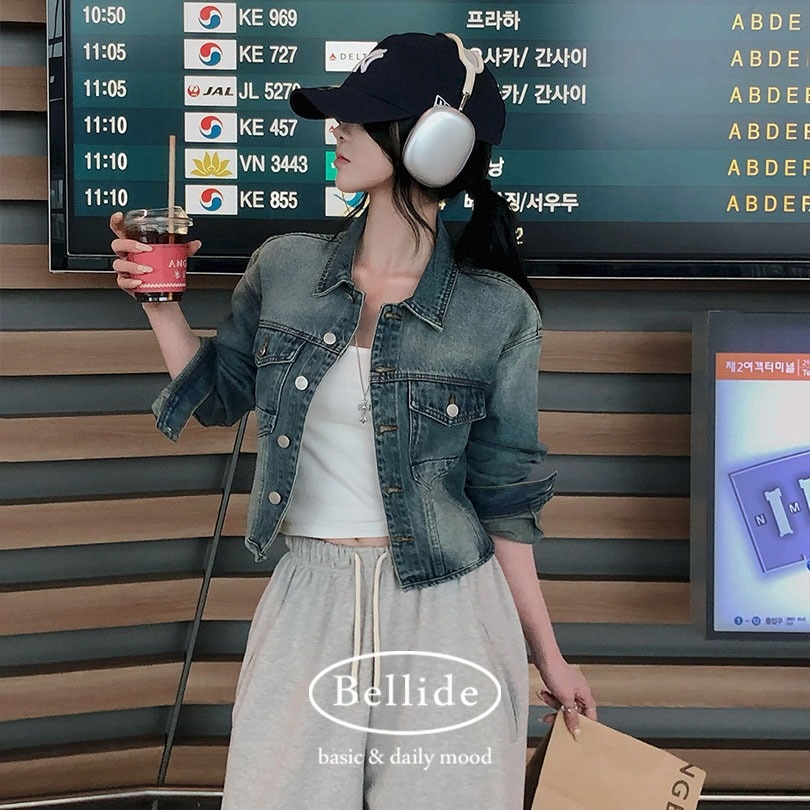 [MADE/リニューアルver] クロップドラウンドデニムシャツ&ジャケット bs1186