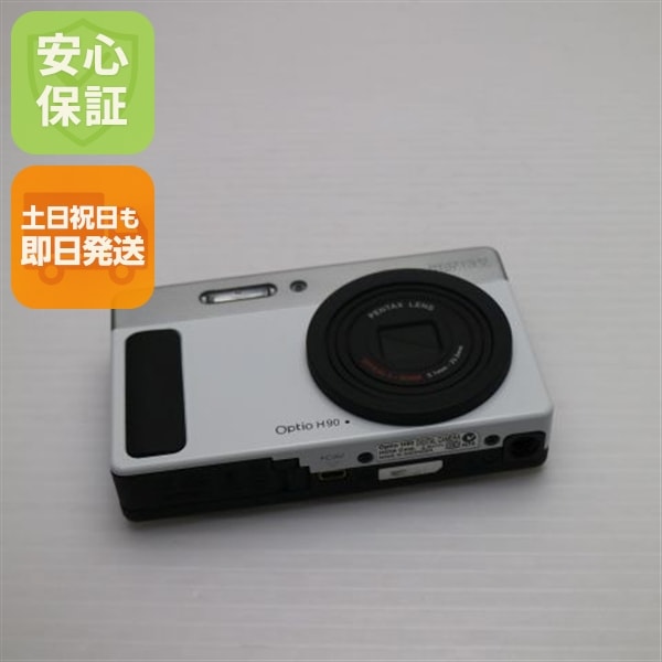 超美品 Optio H90 セラミックホワイト PENTAX デジカメ 60