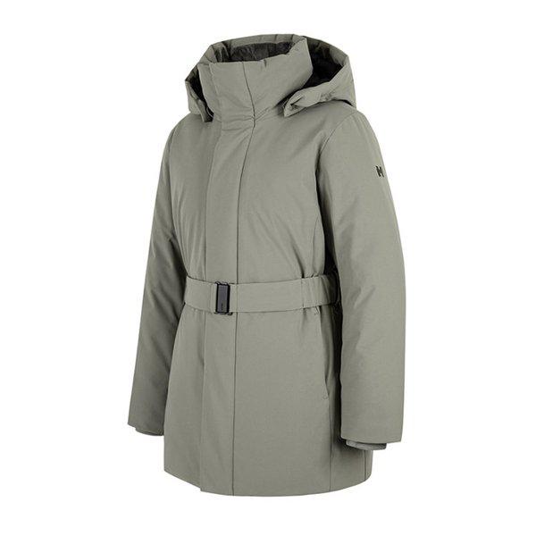 女性用パッド入りシェルベルミディアム丈コートスタイルダックダウンジャケットMLUWD65917