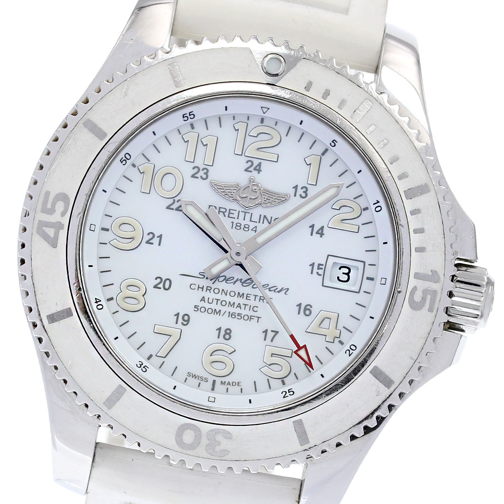 ブライトリング BREITLING A17365 スーパーオーシャンII 42 デイト 自動巻き メンズ 保証書付き_836003【中古】