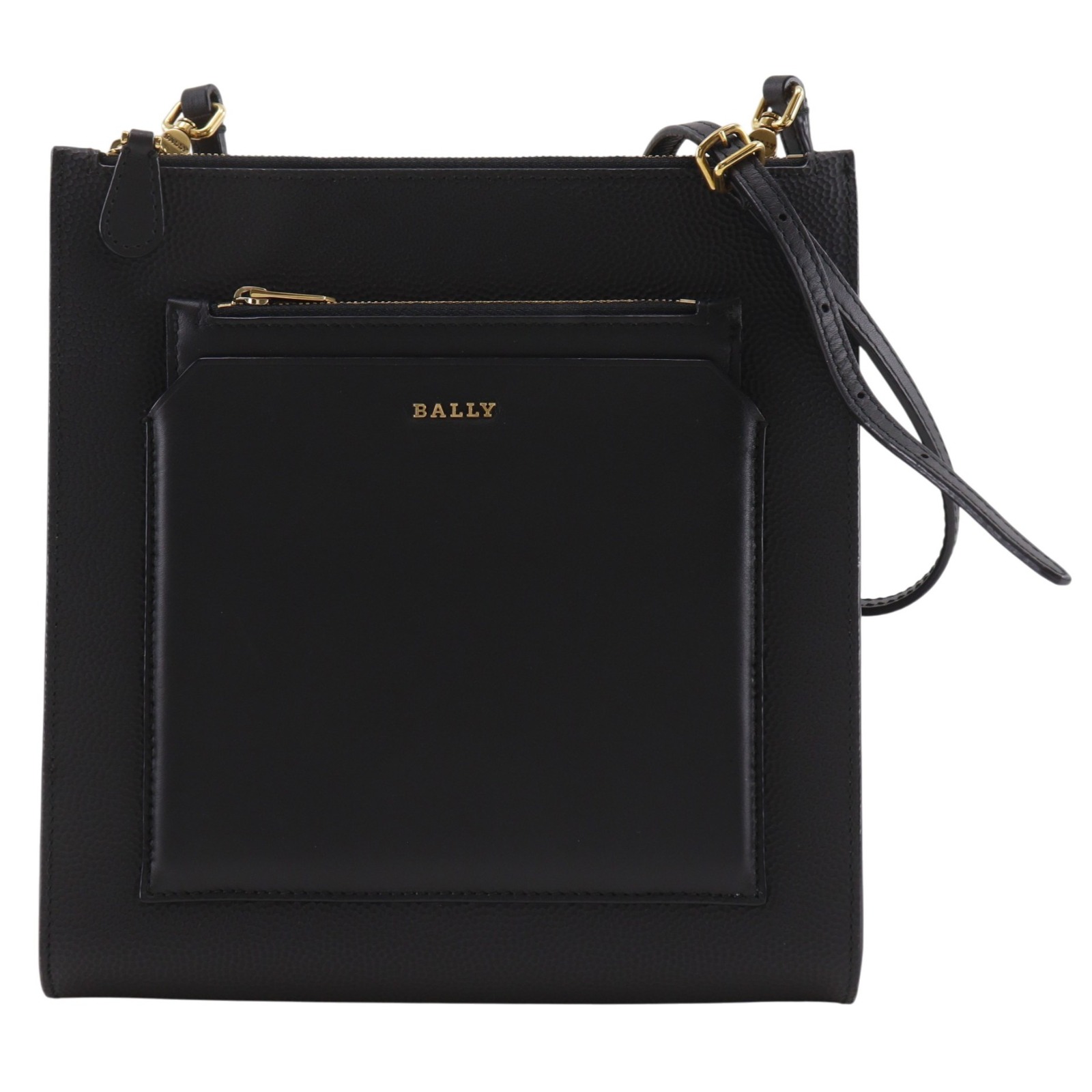 ショルダーバッグ レザー 黒 レディース 中古品 A+ランク