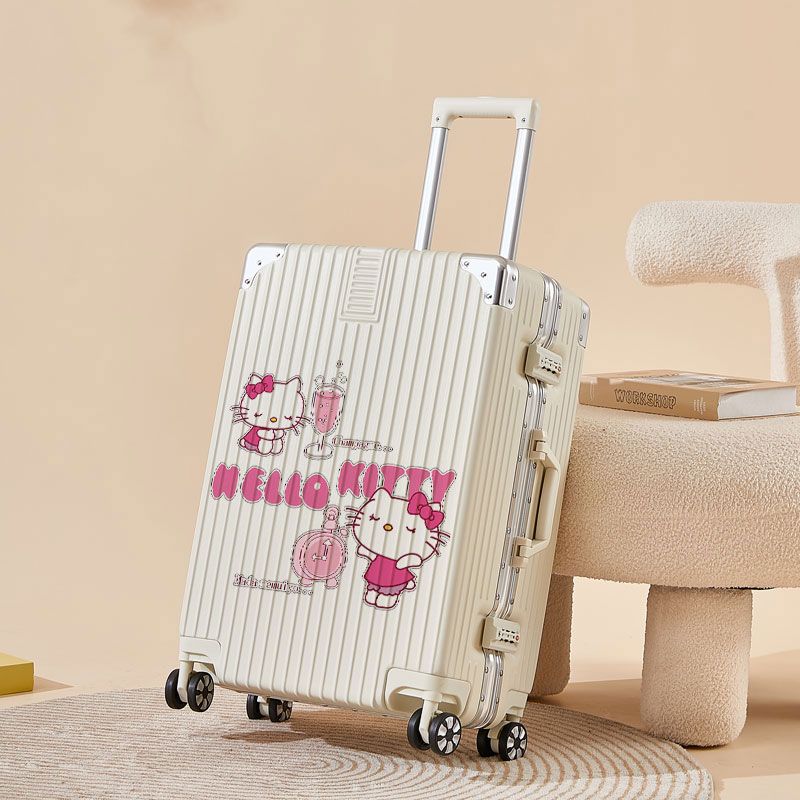 【3日送信】スーツケース2024新型暗号箱ハローキティのスーツケース20インチ丈夫な女性スーツケースa641
