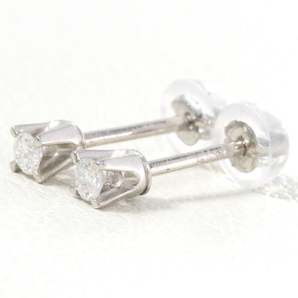 PT900 プラチナ ピアス ダイヤ 総重量約0.7g ジュエリー 中古