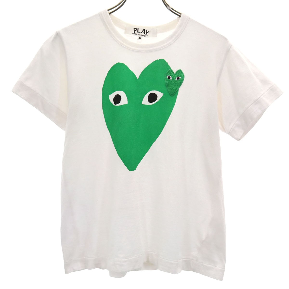 PLAY COMME des GARCONS プレイコムデギャルソン 2014年 日本製 半袖 Tシャツ M ホワイト レディース 古着