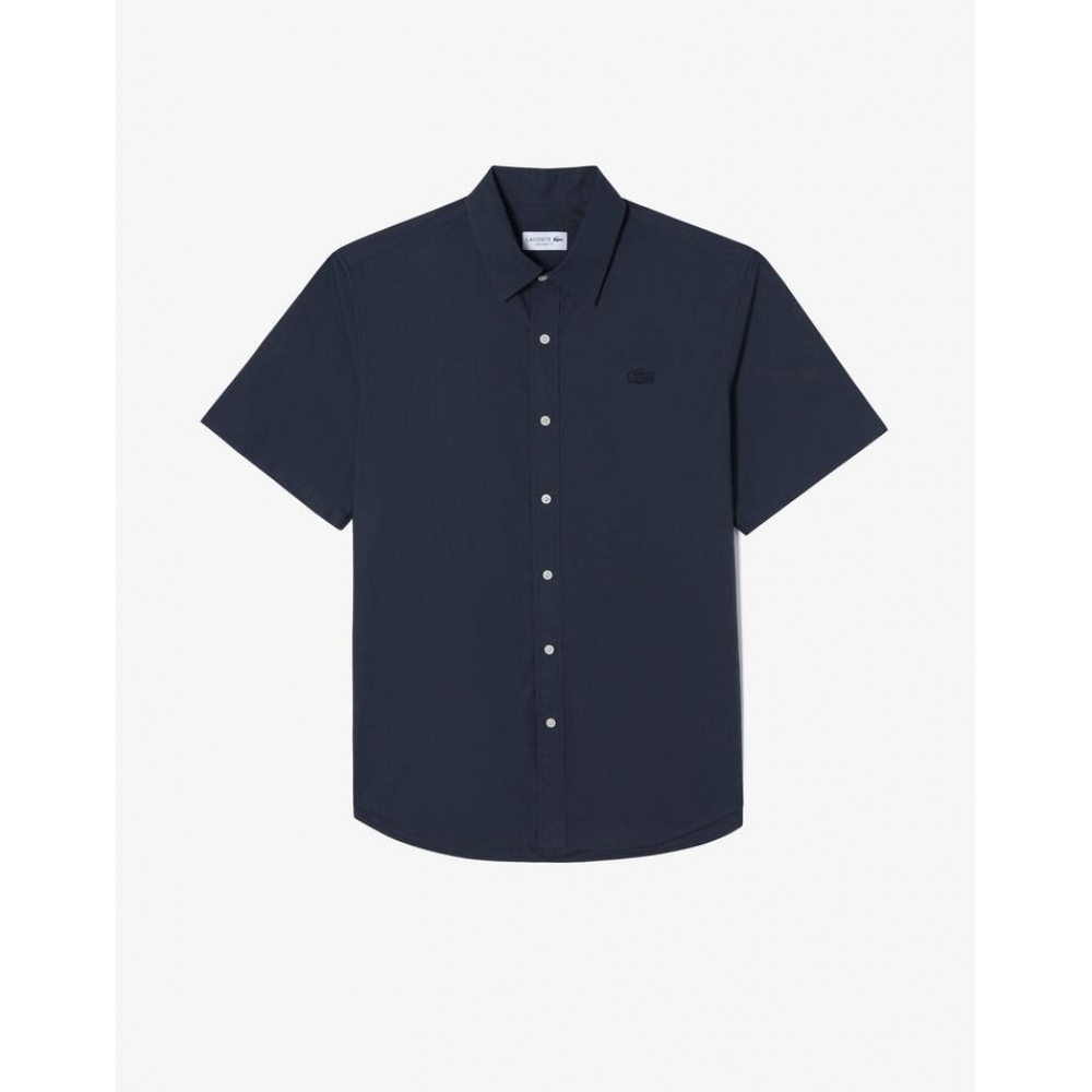 ラコステ メンズ タイプライター 半袖シャツ CH267E-55G 166