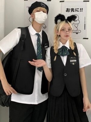 韓国版クラス服学院風日系JK制服港風中学高校生運動会スーツ夏卒業制服