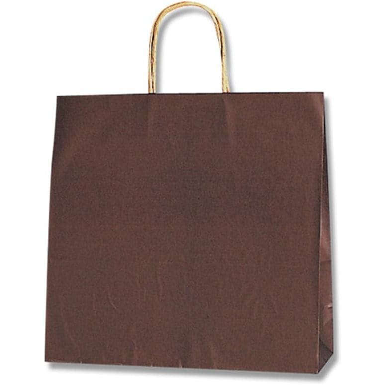 （まとめ買い）シモジマ HEIKO 手提げ紙袋 25チャームバッグ 25CB 3才 未晒 焦茶C 50枚 幅320xマチ115x高310mm 003251206 [x3セット]