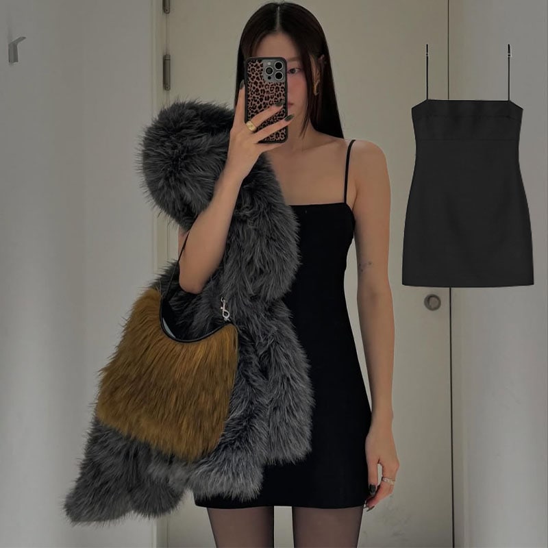 [YUN E JAE 着用!] G SLIP MINI DRESS (2COLORS) 35,087円