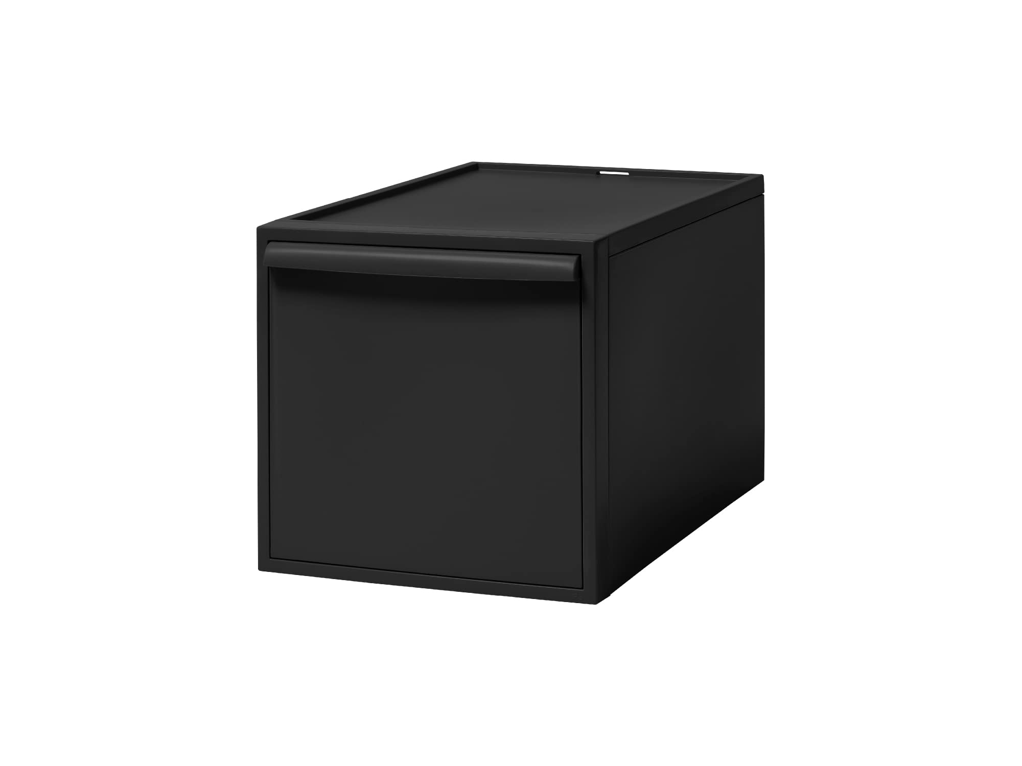 ライクイット (like-it) 収納ボックス クローゼットシステム 引出し L 約幅32x奥52x高31.8cm オールブラック CS-D3 奥行き52cm 衣装ケース 衣類収納 届いてすぐに使える