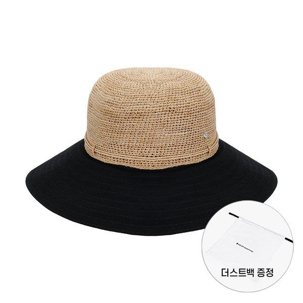 HAT50575 NTBK マイナチュラルブラックバイザーサンキャップ