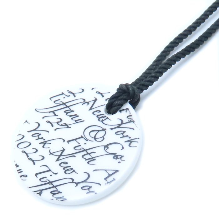 ノーツ ホワイトサークル ネックレス プラスチックxシルバー925 /293804【中古】