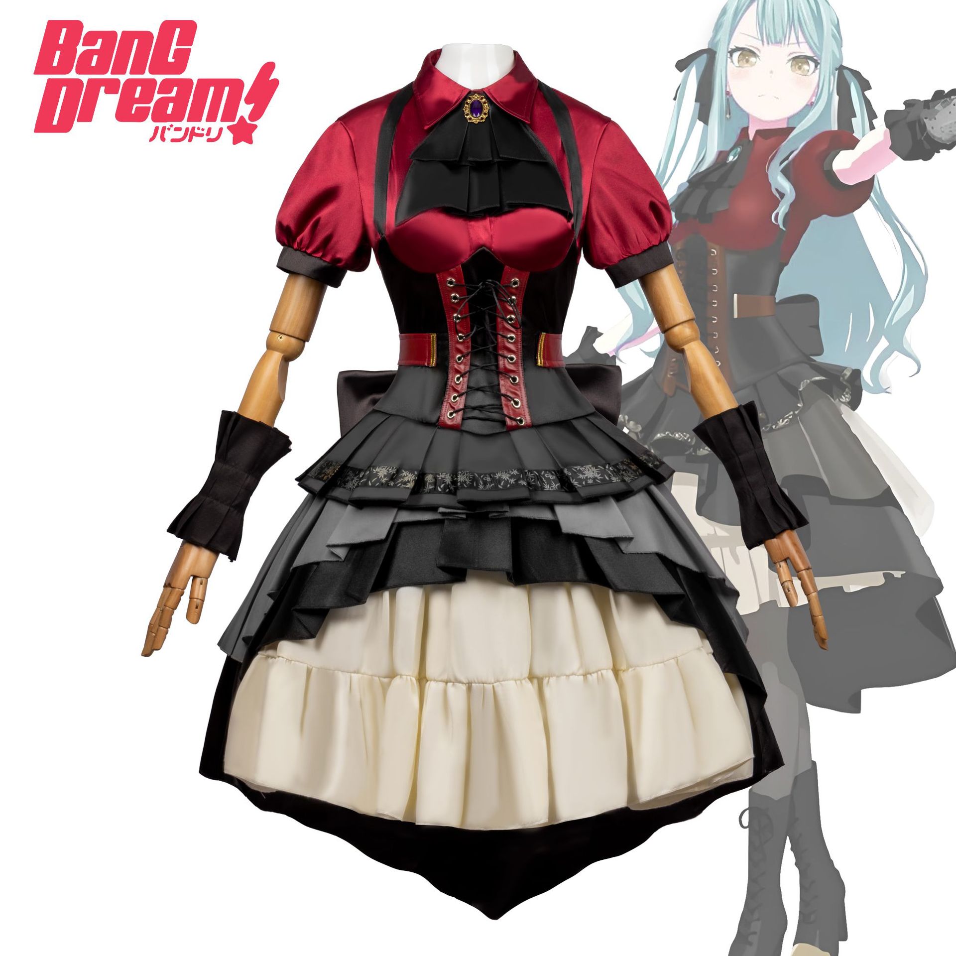 バンドリ！二次元アニメ衣装ドレス豊川翔子コスプレアニメキャラクター衣装