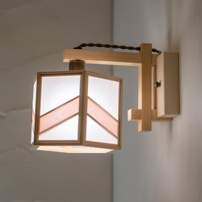 コンビネーションランプ ブラケットライト 湊 sou 不織布＋桜 AB624-I 和風照明 おしゃれ