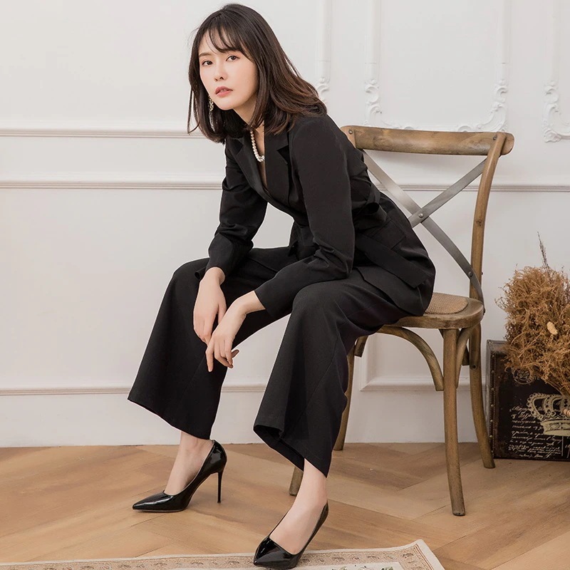 オールインワンセットアップセットアップママスーツ テーラード スーツ OL 卒業式 卒園式 ママ ワイドパンツ フォーマル 20代 レディース 卒業式 セットアップ スーツ セットアップ 入園式 7,702円