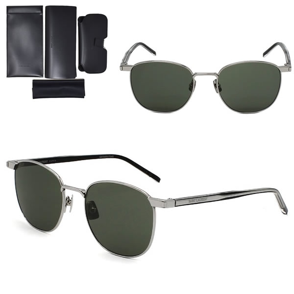 サングラス SL747-007 サングラス シルバー グレー ノーズパット メンズ レディース ユニセックス