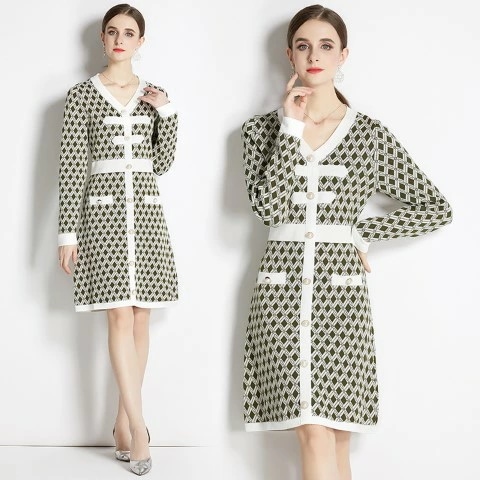 ひざ丈ワンピース ミディアム丈ワンピース ニット 長袖 ドレス 二次会 披露宴 懇親会大きいサイズ レディース 秋冬 結婚式 きれいめ タイト フォーマル 大人 上品 チュニック one-piece