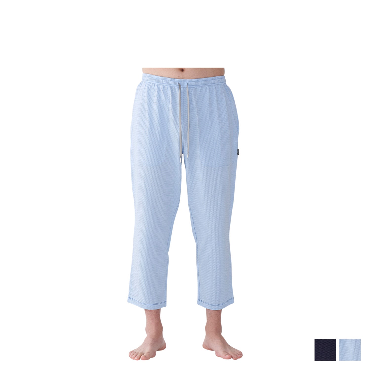 テーパードパンツ パジャマ ホームウェア ルームウェア メンズ TAPERED PANTS ネイビー ブルー 0398-77