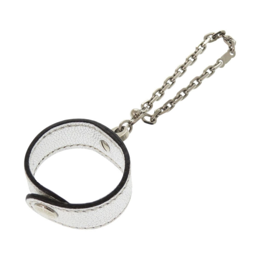 美品 グローブホルダー キーホルダー レザー シルバー H刻印 1037【中古】 レディース