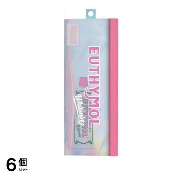 EUTHYMOL 歯磨き ホワイトピンク トラベルセット 1組入 6個セット