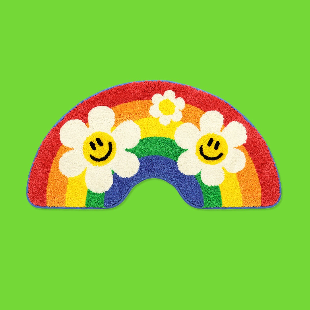 floor mat- Smile Rainbow