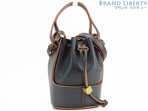 レア未使用ロエベバルーンバッグナノアナグラム2WAYバケツ型巾着バッグミニハンドバッグブラックタンブラウンA710R85X01 85,250円