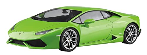 青島文化教材社(AOSHIMA) 1/24 プリペイントモデルシリーズ 2014 ランボルギーニ ウラカン グリーン 塗装済みプラモデル 04-A ホワイト