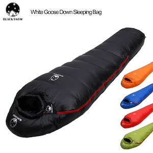 3営業日以内発送　大人用の白いグースダウン寝袋,4種類のキャンプ用の厚さの暖かい寝袋,さまざまな色で利用可能