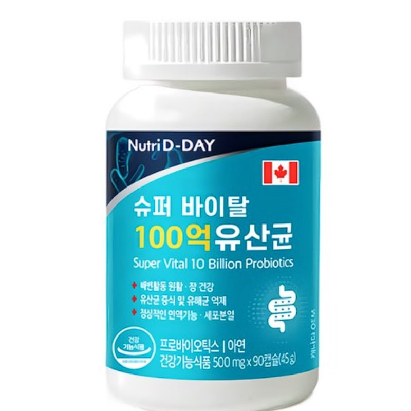 Nutriday Super Vital 10 Billion Probiotics, 90 Tablets, 1 ea