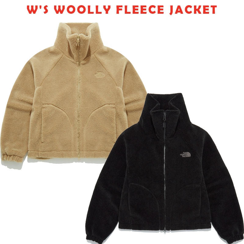 韓国正規品保証 関税負担なし NJ4FQ86A WS WOOLLY FLEECE JACKET デイリー 基本 着装 男子 女子 人気 韓国 ファッション 男女共用 アウトドア