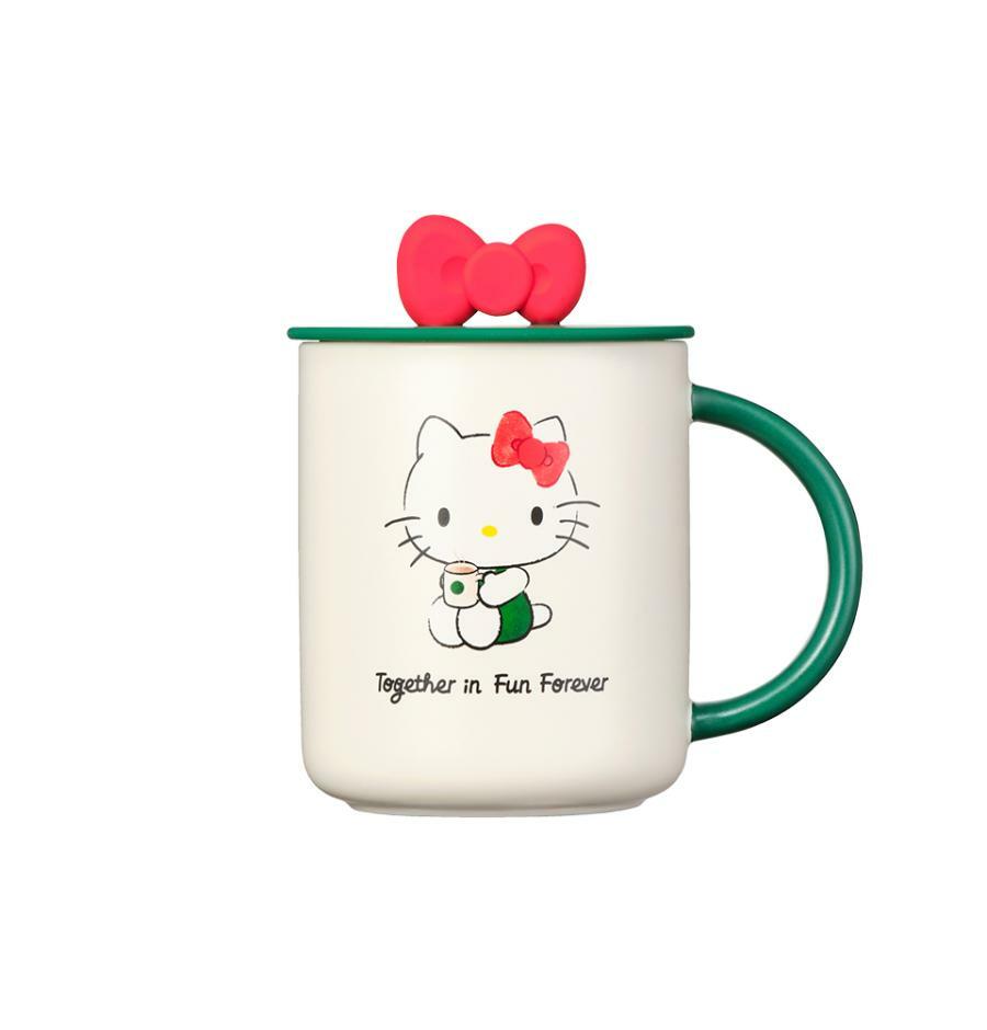 Hello Kitty Ribbon Lid Ceramic Mug 473ml