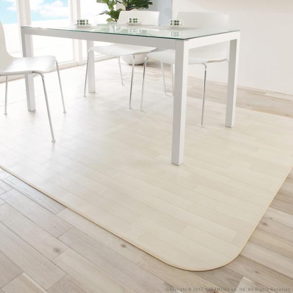 ラグ ダイニングラグ 182130cm 長方形 木目 ウッド調 北欧 リビング 防水 撥水 防カビ 抗菌 日本製 床材 傷防止 キズ 防ぐ フローリング