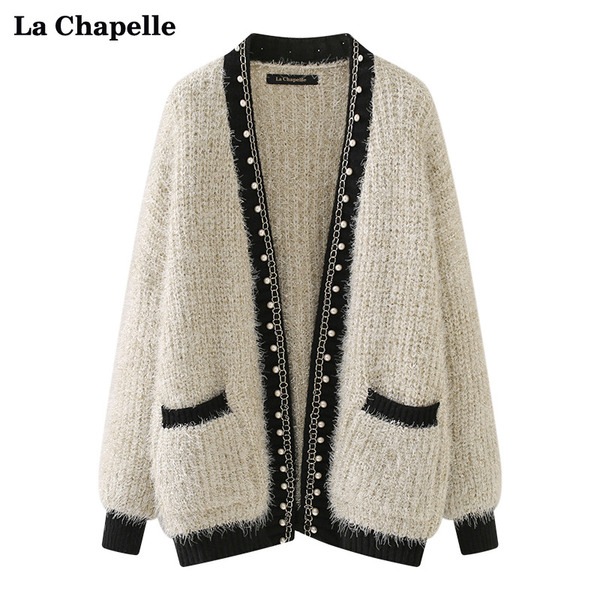 La Chapelle ルーズ セーター コート ニット カーディガン 4,928円