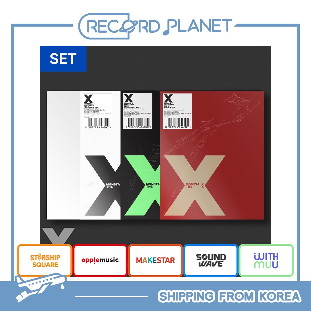 ONLINE特典+ 4種セット MONSTA X - THE 13TH MINI ALBUM [THE X] 7,622円