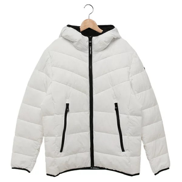ジャケット HOODED STRETCH JACKET フーデッド ストレッチ ジャケット ホワイト メンズ CALVIN KLEIN CM155201 WHT