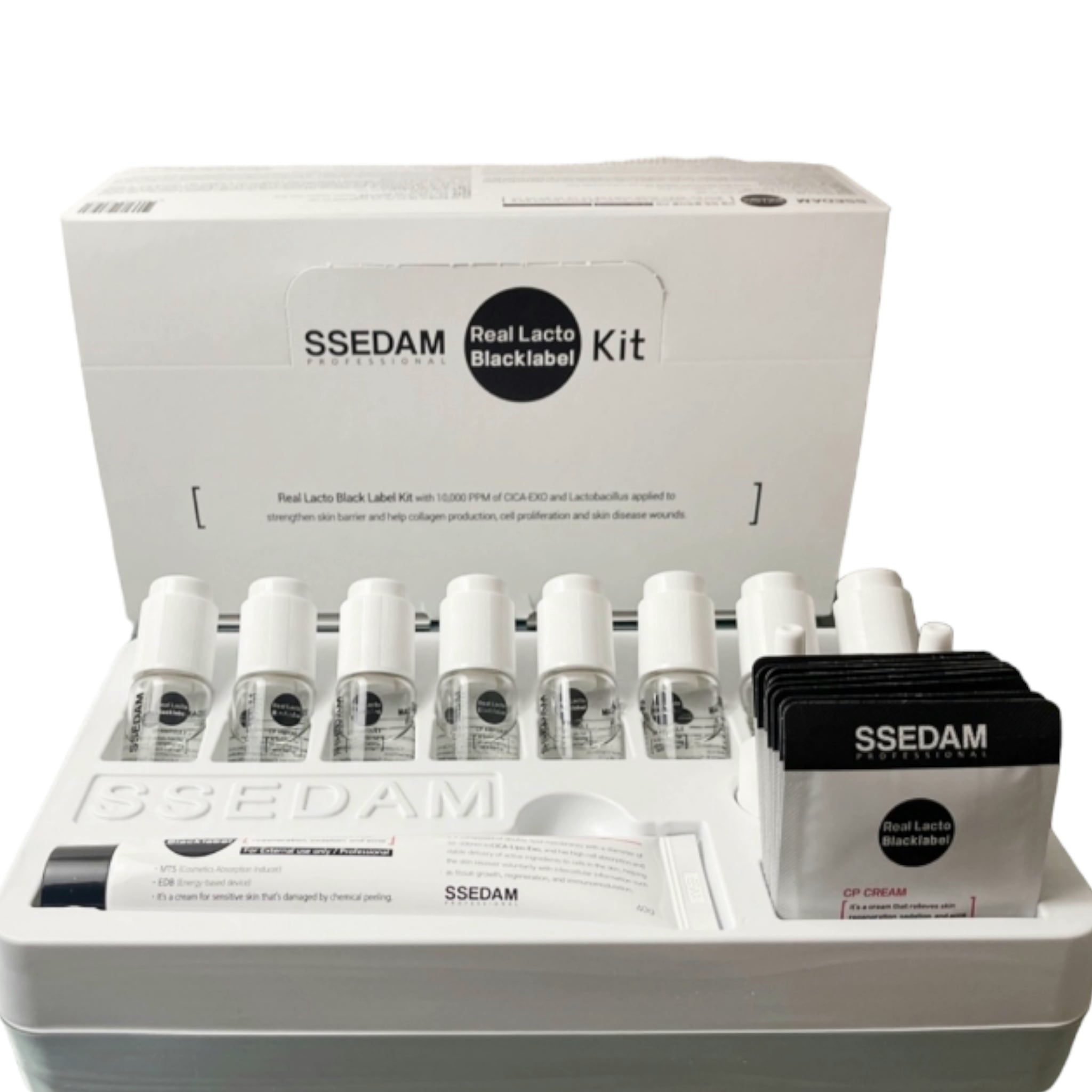 (乳酸菌アンプル 8個, CPクリーム 1個)SSEDAM Real Lacto Blacklabel KIT