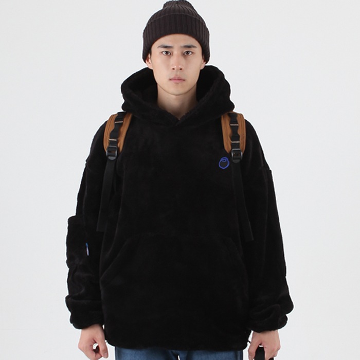 [POWL] OWL SYMBOL FLEECE HOODIE_BLACK 韓国正規品