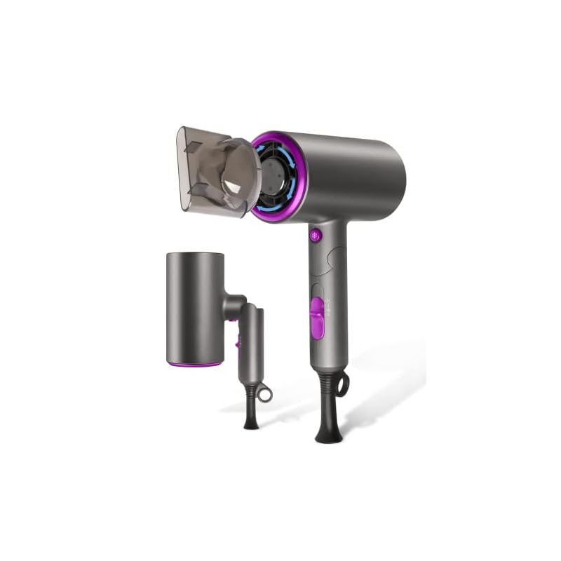 ドライヤー 大風量 速乾 人気ランキング 高濃度マイナスイオン ヘアドライヤー 1300W 57℃恒温 冷熱風 三つモード ノズル付き 過熱防止機能あり Gray