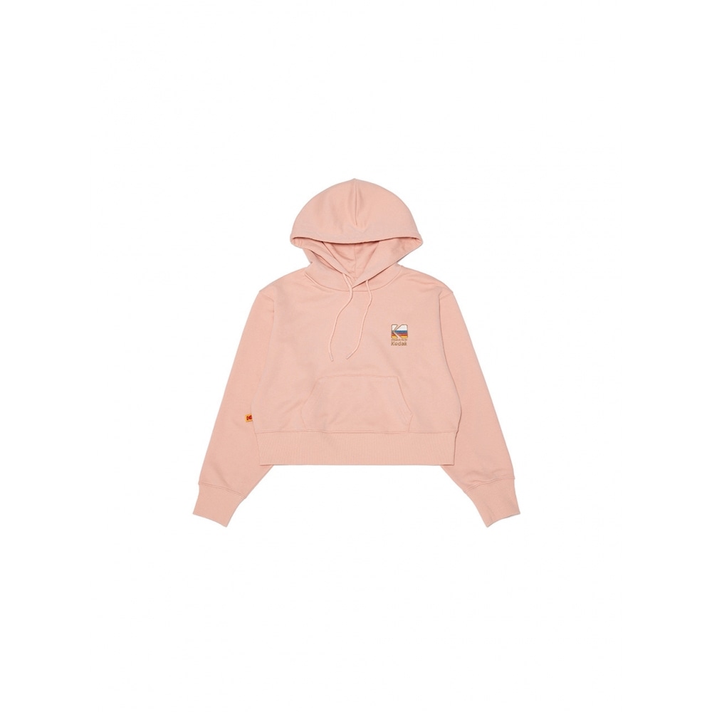 KODAK ApparelレインボービッグロゴフードTシャツウーマンPINK