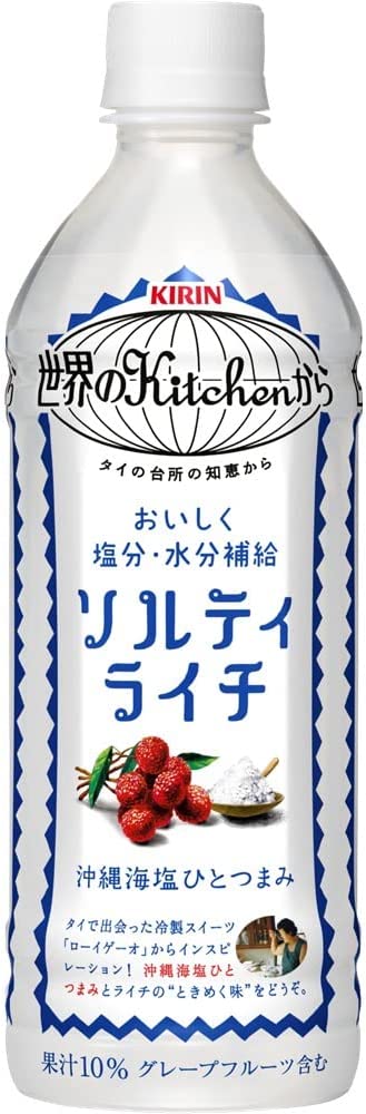 61%OFF!】 キリン 世界のKitchenから ソルティライチ プラス 500mlペットボトル×24本入