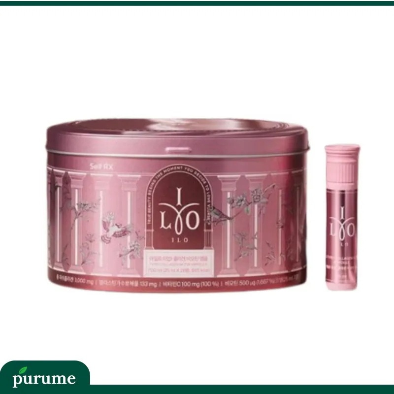 【ILO/アイロ】コラーゲン ビオチン アンプル 25mlｘ28本／オレンジ味 液状タイプ 飲む スキンケア