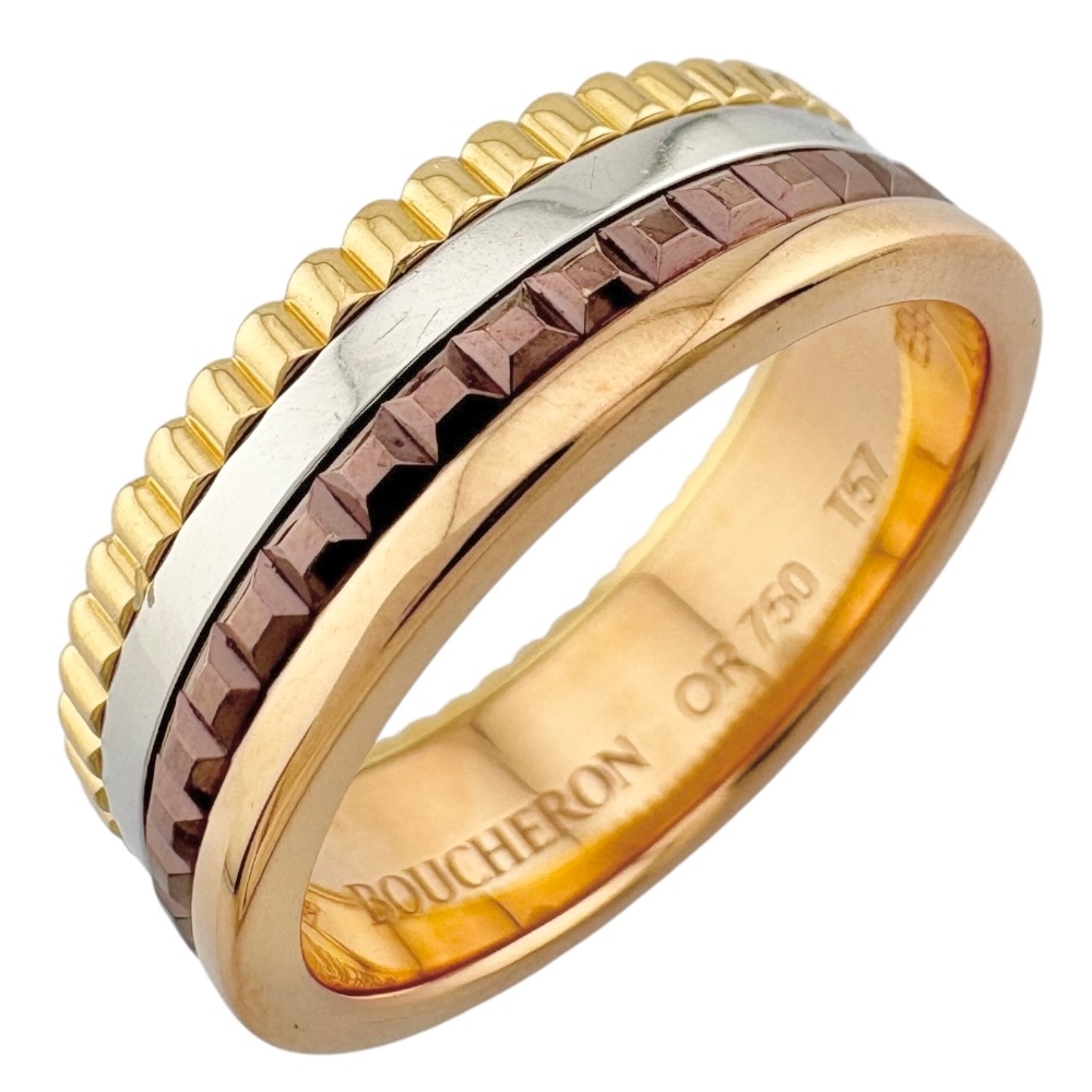 ブシュロン キャトルクラシック リング 指輪 16.5号 18金 K18イエローゴールド Boucheron 中古 美品 192,500円