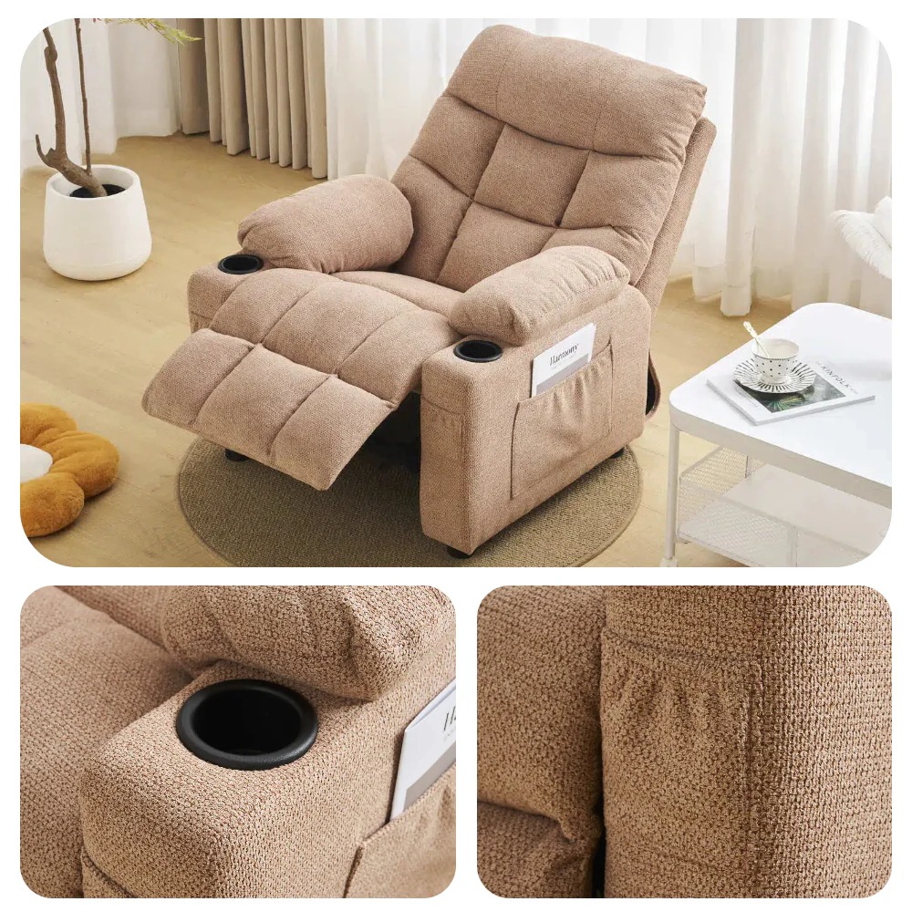 【国内発送Ｍ】570リクライニングソファー ソファー 1人掛け コンパクト ゲーミングチェア 105-120調整可能　コンパクト　四つの色 ゲーミングチェア 袋付き　疲れにくい　オットマン一体型　パー