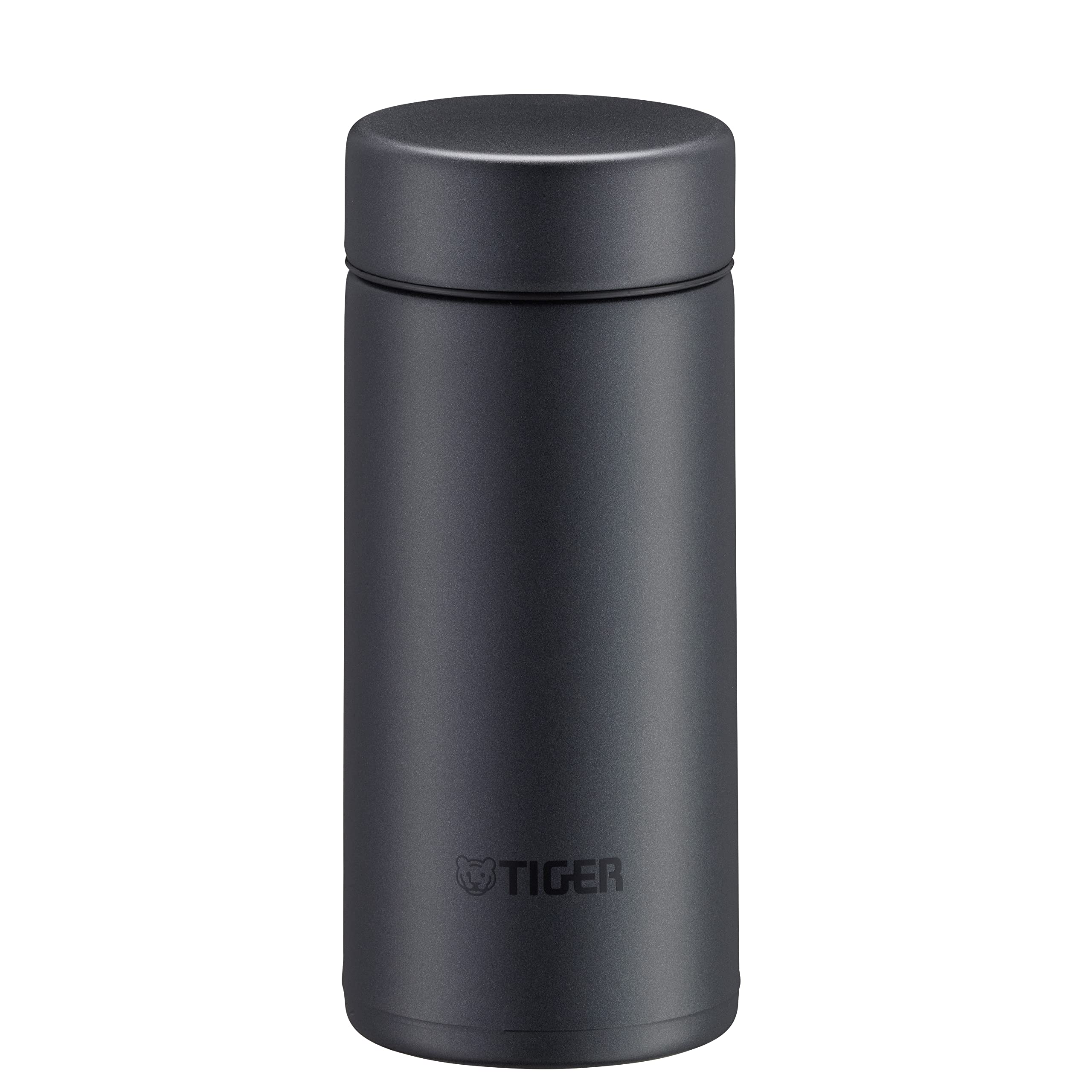 タイガー魔法瓶(TIGER) タイガー 水筒 200ml スクリュー マグボトル ステンレスボトル 真空断熱ボトル 保温保冷 在宅 タンブラー利用可 スチールブラック MMP-K021KS