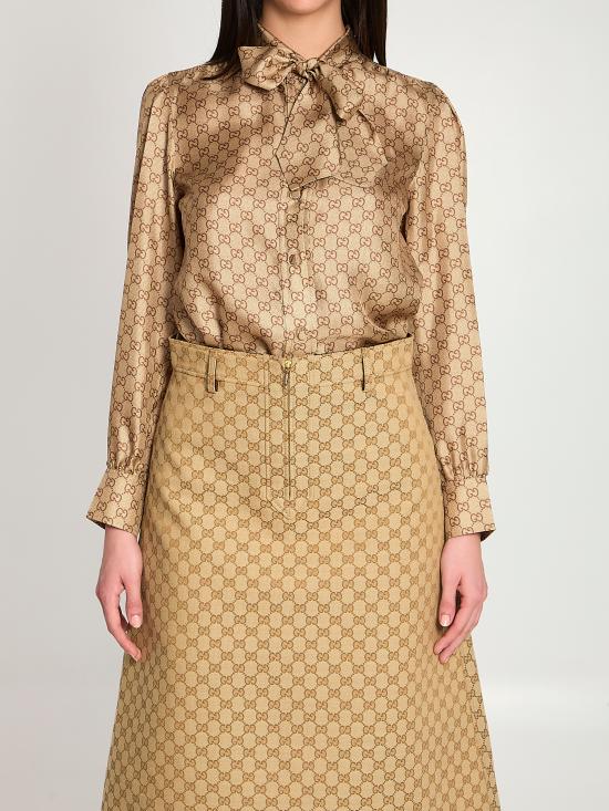 GUCCI Women Shirts 860513 BEIGE