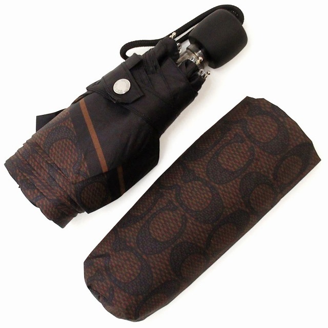 コーチ カサ COACH アウトレット シグネチャー UVカット 晴雨兼用 シグネチャー ミニ アンブレラ 折り畳み傘 CZ197 SVEEW